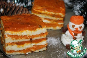 Рецепт Творожно-яблочно-морковный десерт