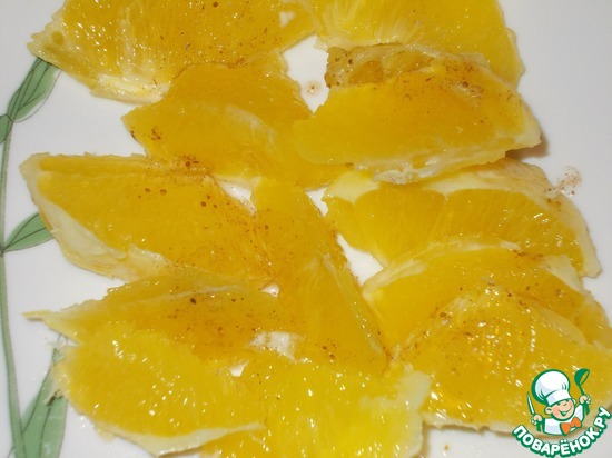 апельсиновые ломтики с корицей