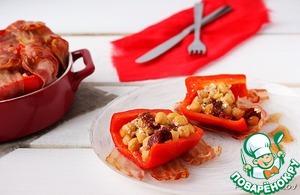 Рецепт Сладкий перец с нутом и вялеными томатами