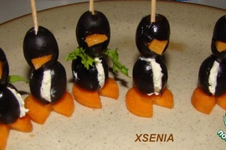 Рецепт: Закуска "Пингвинчики"