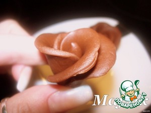 Рецепт Шоколадная мастика и розочки из неe - получается всегда