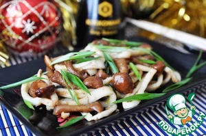 Рецепт Закуска из кальмара и грибов "Новый год в Пекине"