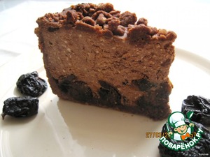 Рецепт Творожно-шоколадный пирог с черносливом