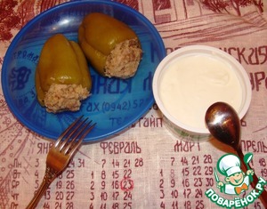 Рецепт "Крутые армейские перцы", фаршированные свининой и кус-кусом