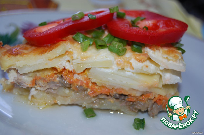 Картофельная запеканка "Слойка" Картофельная запеканка "Слойка"