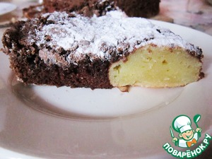Рецепт Шоколадный пирог с творожно-манными шариками