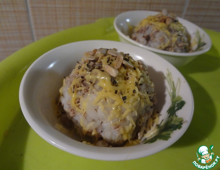 Рецепт: Мясные Raffaello с сыром, семечками и базиликом