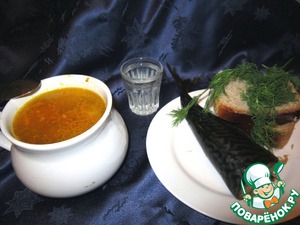 Рецепт Суп с кальмарами и рисом