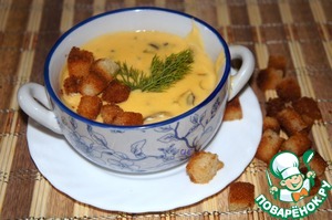 Рецепт Суп из сливочного сыра с грибами