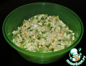 Пирожки с рисом, яйцом и зеленым луком, пошаговый рецепт с фото