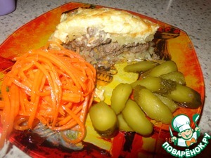 Пирог с грибной икрой и картошкой рецепт с фото