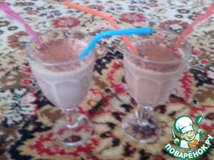 Рецепт Молочный коктейль "Шоколадный шок"