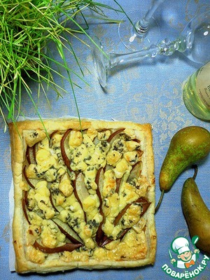 Рецепт Пирог с грушами и сыром