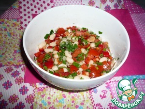 Рецепт Салат с белой фасолью