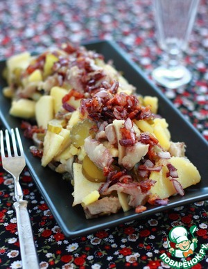 Рецепт Картофельный салат с сельдью по-цеблицки