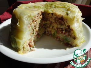 Рецепт Капустная шарлотта