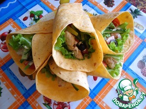 Рецепт Тортилья или вкусный сандвич в мексиканской лепешке