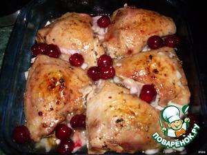 Курица под вишневым соусом "Сладкая цыпочка", пошаговый рецепт с фото