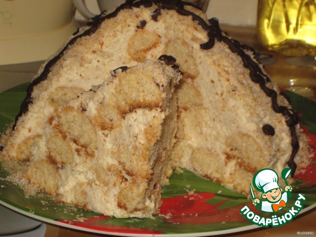 Торт «Кокосовая горка – «А-ля Рафаэлло»
