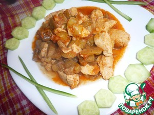 Рецепт Куриное филе с баклажанами