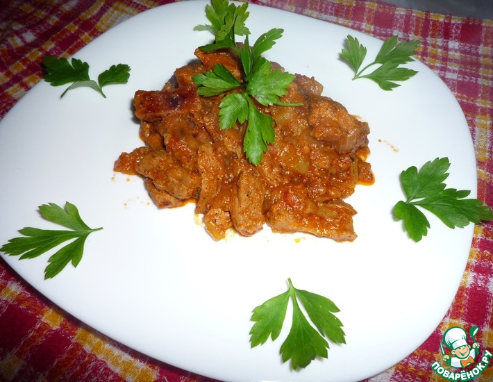 Рецепт: Садж кавурма-мясо по-турецки
