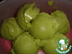 Рецепт Лимонное мороженое из авокадо без сахара