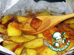 Рецепт Картофельные ломтики с горчицей