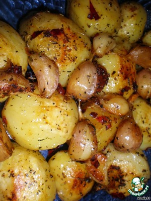 Рецепт Запеченная острая картошка с чесноком