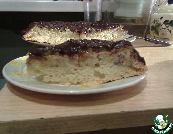 Рецепт: Пирог с бананами, киви и шоколадом