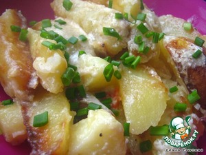Рецепт Картошечка под сметанно-сырным соусом