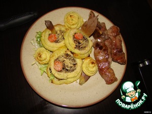 Рецепт Ватрушки картофельные с грибами