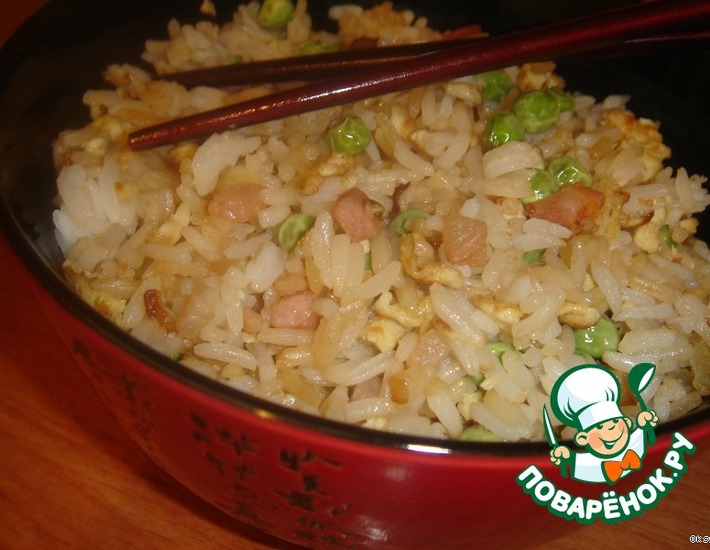 Рецепт: Жареный рис по-китайски