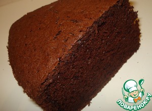 Рецепт Шоколадный шифоновый бисквит и торт "Гормон счастья"
