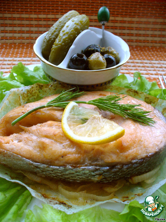 Семга, запеченная в пергаменте – кулинарный рецепт