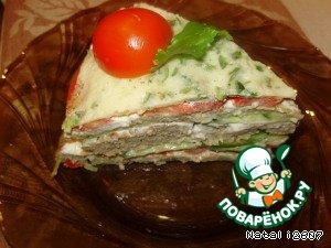 Рецепт Закусочный торт «Многослойный»