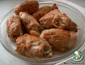 Рецепт Куриные роллы на азиатский манер