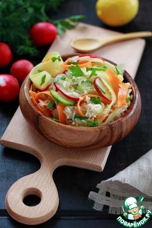 Рецепт Салат с киноа, басмати и овощами