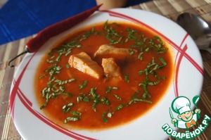 Рецепт Острый томатный суп с рыбой