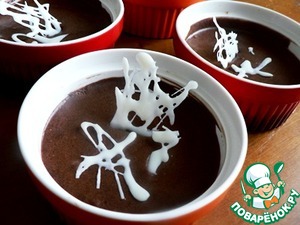 Рецепт Шоколадный мусс с ликёром и белым шоколадом