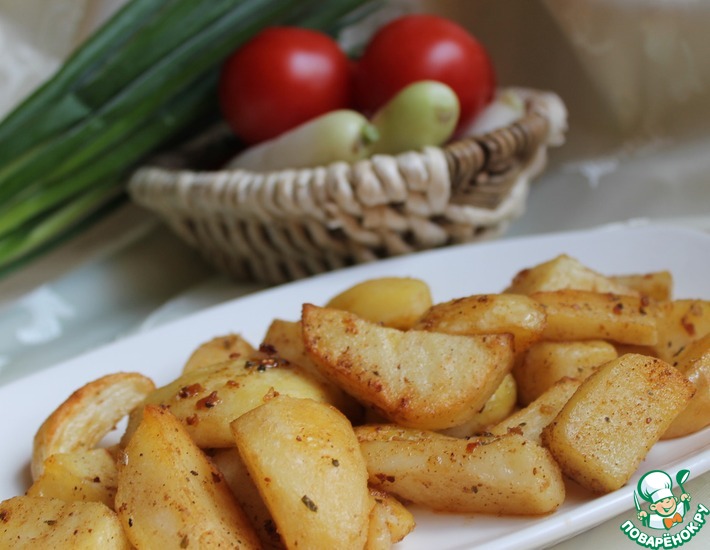 Рецепт: Запеченный картофель по-турецки