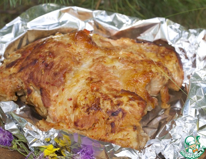 Рецепт: Запеченное мясо для ленивого пикника