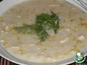 Рецепт Английский куриный суп с сыром