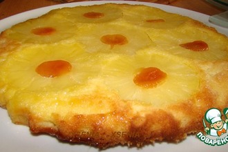 Рецепт: Пирог Перевертыш с ананасами