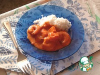 �������� ����� ��-������ (thai red curry prawns) �����������