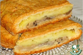 Рецепт: Пирог с картофелем и грибами