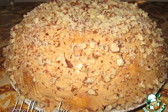Рецепт: Торт медовый с грецкими орехами