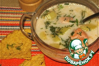 Рецепт: Финский сливочный рыбный суп