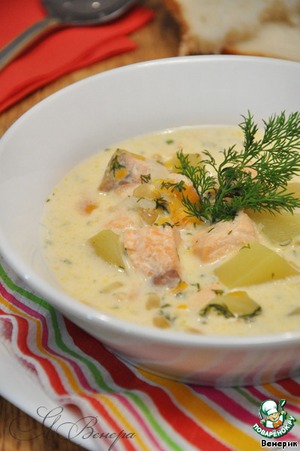 Рецепт Сырный рыбный суп