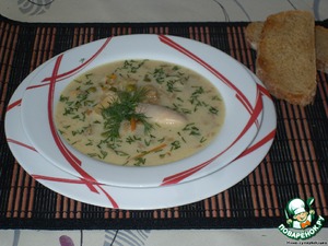 Рецепт Сырный суп с шампиньонами