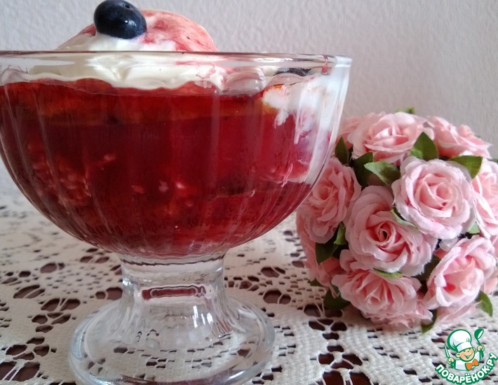 Рецепт: Десерт Сливы-Фламбе с мороженым